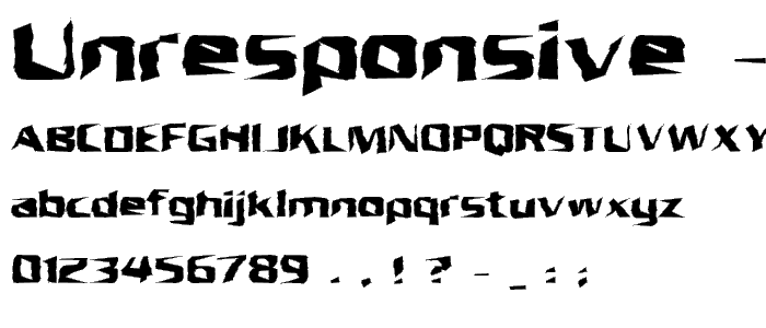 Unresponsive -BRK- font